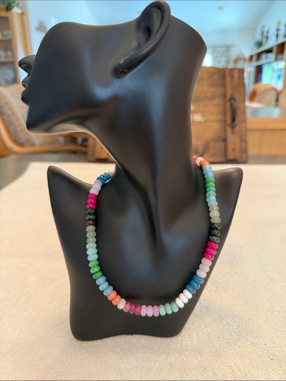 Multicolor Rondell Beaded Necklace